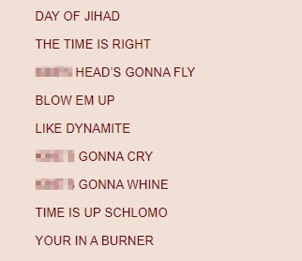online forum post on 4chan threatening Jewish people